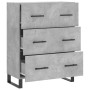 Aparador de madera de ingeniería gris hormigón 69,5x34x90 cm de vidaXL, Aparadores - Ref: Foro24-827880, Precio: 105,99 €, De...