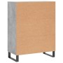 Concrete gray engineered wood sideboard 69.5x34x90 cm by vidaXL, Sideboards - Ref: Foro24-827880, Price: 105,79 €, Discount: %