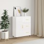 Aparador de madera contrachapada blanco brillante 69,5x34x90 cm de vidaXL, Aparadores - Ref: Foro24-827894, Precio: 99,07 €, ...