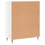 Aparador de madera contrachapada blanco brillante 69,5x34x90 cm de vidaXL, Aparadores - Ref: Foro24-827894, Precio: 99,07 €, ...