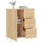 Sonoma Oak Engineered Wood Sideboard 69.5x34x90 cm by vidaXL, Sideboards - Ref: Foro24-827903, Price: 87,97 €, Discount: %