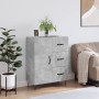 Concrete gray engineered wood sideboard 69.5x34x90 cm by vidaXL, Sideboards - Ref: Foro24-827912, Price: 86,87 €, Discount: %