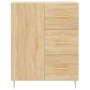 Aparador de madera de ingeniería roble Sonoma 69,5x34x90 cm de vidaXL, Aparadores - Ref: Foro24-827903, Precio: 87,97 €, Desc...