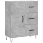 Aparador de madera de ingeniería gris hormigón 69,5x34x90 cm de vidaXL, Aparadores - Ref: Foro24-827912, Precio: 86,77 €, Des...