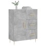 Aparador de madera de ingeniería gris hormigón 69,5x34x90 cm de vidaXL, Aparadores - Ref: Foro24-827904, Precio: 88,67 €, Des...