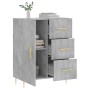 Aparador de madera de ingeniería gris hormigón 69,5x34x90 cm de vidaXL, Aparadores - Ref: Foro24-827904, Precio: 88,67 €, Des...