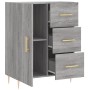 Aparador de madera de ingeniería gris Sonoma 69,5x34x90 cm de vidaXL, Aparadores - Ref: Foro24-827906, Precio: 90,86 €, Descu...