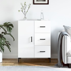 Glossy white plywood sideboard 69.5x34x90 cm by vidaXL, Sideboards - Ref: Foro24-827918, Price: 102,99 €, Discount: %