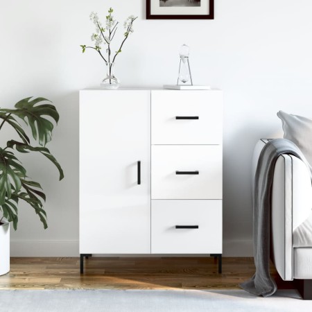 Glossy white plywood sideboard 69.5x34x90 cm by vidaXL, Sideboards - Ref: Foro24-827918, Price: 103,16 €, Discount: %