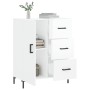 Glossy white plywood sideboard 69.5x34x90 cm by vidaXL, Sideboards - Ref: Foro24-827918, Price: 103,16 €, Discount: %