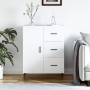 Glossy white plywood sideboard 69.5x34x90 cm by vidaXL, Sideboards - Ref: Foro24-827934, Price: 101,81 €, Discount: %