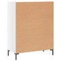 Glossy white plywood sideboard 69.5x34x90 cm by vidaXL, Sideboards - Ref: Foro24-827918, Price: 103,16 €, Discount: %