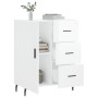 Glossy white plywood sideboard 69.5x34x90 cm by vidaXL, Sideboards - Ref: Foro24-827934, Price: 101,81 €, Discount: %