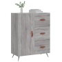 Aparador de madera de ingeniería gris Sonoma 69,5x34x90 cm de vidaXL, Aparadores - Ref: Foro24-827890, Precio: 90,58 €, Descu...