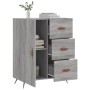 Aparador de madera de ingeniería gris Sonoma 69,5x34x90 cm de vidaXL, Aparadores - Ref: Foro24-827890, Precio: 90,58 €, Descu...