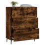 Aparador de madera de ingeniería roble ahumado 69,5x34x90 cm de vidaXL, Aparadores - Ref: Foro24-827873, Precio: 99,33 €, Des...