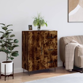 Smoked oak engineered wood sideboard 69.5x34x90 cm by vidaXL, Sideboards - Ref: Foro24-827913, Price: 86,99 €, Discount: %