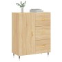 Aparador de madera de ingeniería roble Sonoma 69,5x34x90 cm de vidaXL, Aparadores - Ref: Foro24-827895, Precio: 90,47 €, Desc...