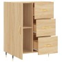 Aparador de madera de ingeniería roble Sonoma 69,5x34x90 cm de vidaXL, Aparadores - Ref: Foro24-827895, Precio: 90,47 €, Desc...