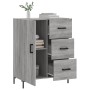 Aparador de madera de ingeniería gris Sonoma 69,5x34x90 cm de vidaXL, Aparadores - Ref: Foro24-827922, Precio: 96,99 €, Descu...