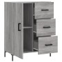 Aparador de madera de ingeniería gris Sonoma 69,5x34x90 cm de vidaXL, Aparadores - Ref: Foro24-827922, Precio: 96,99 €, Descu...