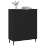 Aparador de madera de ingeniería negro 69,5x34x90 cm de vidaXL, Aparadores - Ref: Foro24-827933, Precio: 103,07 €, Descuento: %