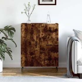 Smoked oak engineered wood sideboard 69.5x34x90 cm by vidaXL, Sideboards - Ref: Foro24-827937, Price: 92,57 €, Discount: %