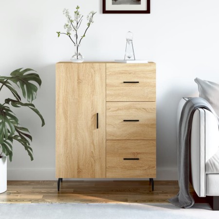 Engineered wood sideboard in Sonoma oak 69.5x34x90 cm by vidaXL, Sideboards - Ref: Foro24-827935, Price: 100,21 €, Discount: %