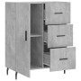 Aparador de madera de ingeniería gris hormigón 69,5x34x90 cm de vidaXL, Aparadores - Ref: Foro24-827936, Precio: 92,47 €, Des...