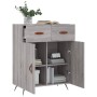 Aparador de madera de ingeniería gris Sonoma 69,5x34x90 cm de vidaXL, Aparadores - Ref: Foro24-827954, Precio: 83,51 €, Descu...