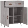 Aparador de madera de ingeniería gris Sonoma 69,5x34x90 cm de vidaXL, Aparadores - Ref: Foro24-827954, Precio: 83,51 €, Descu...