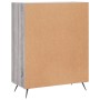 Aparador de madera de ingeniería gris Sonoma 69,5x34x90 cm de vidaXL, Aparadores - Ref: Foro24-827954, Precio: 83,51 €, Descu...