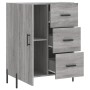 Aparador de madera de ingeniería gris Sonoma 69,5x34x90 cm de vidaXL, Aparadores - Ref: Foro24-827930, Precio: 102,20 €, Desc...