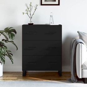 Black engineered wood sideboard 69.5x34x90 cm by vidaXL, Sideboards - Ref: Foro24-827877, Price: 126,99 €, Discount: %