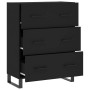 Aparador de madera de ingeniería negro 69,5x34x90 cm de vidaXL, Aparadores - Ref: Foro24-827877, Precio: 131,59 €, Descuento: %