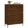 Aparador de madera de ingeniería marrón roble 69,5x34x90 cm de vidaXL, Aparadores - Ref: Foro24-827867, Precio: 118,83 €, Des...