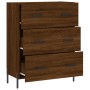 Aparador de madera de ingeniería marrón roble 69,5x34x90 cm de vidaXL, Aparadores - Ref: Foro24-827867, Precio: 118,83 €, Des...