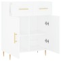 White engineered wood sideboard 69.5x34x90 cm by vidaXL, Sideboards - Ref: Foro24-827964, Price: 95,32 €, Discount: %