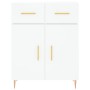 White engineered wood sideboard 69.5x34x90 cm by vidaXL, Sideboards - Ref: Foro24-827964, Price: 95,32 €, Discount: %