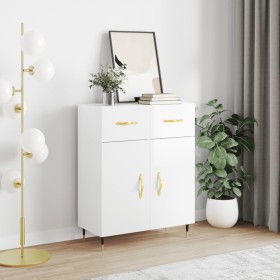 Glossy white plywood sideboard 69.5x34x90 cm by vidaXL, Sideboards - Ref: Foro24-827958, Price: 88,99 €, Discount: %