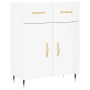 Hochglanzweißes Sperrholz-Sideboard 69,5 x 34 x 90 cm von vidaXL, Sideboards - Ref: Foro24-827958, Preis: 88,99 €, Rabatt: %