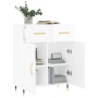 Glossy white plywood sideboard 69.5x34x90 cm by vidaXL, Sideboards - Ref: Foro24-827958, Price: 91,90 €, Discount: %