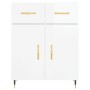 Glossy white plywood sideboard 69.5x34x90 cm by vidaXL, Sideboards - Ref: Foro24-827958, Price: 91,90 €, Discount: %