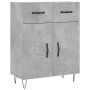 Concrete gray engineered wood sideboard 69.5x34x90 cm by vidaXL, Sideboards - Ref: Foro24-827976, Price: 80,99 €, Discount: %