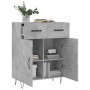 Concrete gray engineered wood sideboard 69.5x34x90 cm by vidaXL, Sideboards - Ref: Foro24-827976, Price: 80,99 €, Discount: %