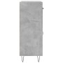 Aparador de madera de ingeniería gris hormigón 69,5x34x90 cm de vidaXL, Aparadores - Ref: Foro24-827976, Precio: 80,14 €, Des...