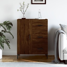 Engineered wood brown oak sideboard 69.5x34x90 cm by vidaXL, Sideboards - Ref: Foro24-827923, Price: 96,99 €, Discount: %