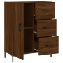 Aparador de madera de ingeniería marrón roble 69,5x34x90 cm de vidaXL, Aparadores - Ref: Foro24-827923, Precio: 96,04 €, Desc...