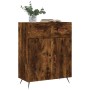 Aparador de madera de ingeniería roble ahumado 69,5x34x90 cm de vidaXL, Aparadores - Ref: Foro24-827953, Precio: 80,11 €, Des...