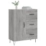 Aparador de madera de ingeniería gris Sonoma 69,5x34x90 cm de vidaXL, Aparadores - Ref: Foro24-827914, Precio: 90,99 €, Descu...